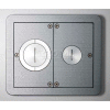Wiremold FPFFTCAL Floor Box Floorport Flanged Furniture Feed Assembly, Brushed Aluminum
