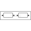 Wiremold Fpss-Ss Poke-Thru 2-Gang Plate W/2 Surge Suppression Openings - Pkg Qty 20