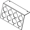Wiremold P8105-4dp Floor Box Ac8105 Plate (4) Duplex Devices Kos - Pkg Qty 10