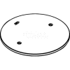 Wiremold RC4APTCBK Poke-Thru Abandonment Plate, Black