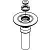 Wiremold RC9AM2TCBK Poke-Thru Furniture Feed, 1-1/4" & 2" Concentric Screw Plug Conduit Openings