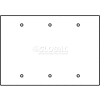 Wiremold Rfb119-3b Floor Box 3-Gang Blank Device Plate - Pkg Qty 10