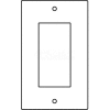 Wiremold Rfb119-Gfi Floor Box 1-Gang Gfi Receptacle Device Plate - Pkg Qty 10
