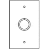 Wiremold Rfb119-Ko Floor Box 1-Gng Combination Device Plate, 1/2" And 3/4" Trade Size K/O - Pkg Qty 10
