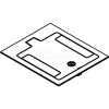 Wiremold RFB119BTCBK Floor Box Cover Assembly For Tile Or Carpet Covered Floors, Painted Black