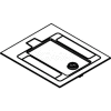 Wiremold RFB119CTCBK Floor Box Cover Assembly For Carpet Covered Floors, Painted Black