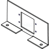 Wiremold RFB4-SS-MAAP Floor Box Rfb4 Shallow Device Plate for 2 MAAP Devices