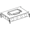 Wiremold RFB6-OG Floor Box 6-Gang Steel Recessed On Grade Floor Box