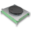 Wiremold RFB6E Floor Box 6-Gang Above Grade Concrete Floor Box for Evolution Cover