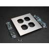 Wiremold S4046B-2 Double Duplex Receptacle Cover, 4-3/4"L