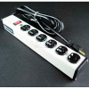 Wiremold Power Strip W/Lighted Switch, 6 Outlets, 20A, 6' Cord
