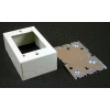 Wiremold V5745 Combination Switch & Recept. Box 1/2" Kos On Ends & Sides, Ivory, 4-5/8"L