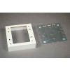 Wiremold V5747-2 2-Gang Shallow Switch & Receptacle Box, Ivory, 4-3/4"L
