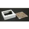Wiremold V5748-2 2-Gang Switch & Receptacle Box, Ivory, 4-3/4"L