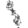 Wiremold WMFB1KS2N Floor Box 1-Gang Box Device Plate, Two Openings for Comm Devices, Nickel Cover