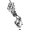Wiremold WMFB1KS4N Floor Box 1-Gang Box, 106 Bezel, Four Openings, For Comm Devices, Nickel Cover