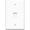 Legrand® WP3301-WH Keystone 1-Gang Oversized Wall Plate, 1-Port, White