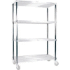 Sani-Adjustable Shelving Pole, 76" H