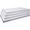 Slatwall White Shelves, 3/4"Hx8"Dx14"W, Finished on 2 Sides and 3 Edges