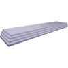 Slatwall White Shelves, 3/4"Hx10"Dx47-3/4"W, Finished on 2 Sides and 3 Edges