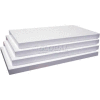 Slatwall White Shelves, 3/4"Hx8"Dx22-1/4"W, Finished on 2 Sides and 3 Edges