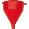 Funnel King® Red Safety Polyethylene 2 Quart Funnel w/ 60 Micron Filter Screen - 32002