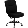 Big and Tall Office Chair - Fabric - High Back - Black - Hercules Series