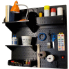 Wall Control Pegboard Hobby Craft Organizer Storage Kit, Black, 32" X 32" X 9"