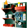 Wall Control Pegboard Hobby Craft Organizer Storage Kit, Green/Red, 32" X 32" X 9"