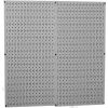Wall Control Pegboard Pack- 2 Panels, Gray Metal, 32" X 32" X 3/4"