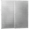 Wall Control Pegboard Pack- 2 Panels, Galvanized Metallic, 32" X 32" X 3/4"
