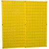 Wall Control Pegboard Pack- 2 Panels, Yellow Metal, 32" X 32" X 3/4"