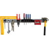 Wall Control Pegboard Strip Tool Organizer, Galvanized Black, 32" X 2-1/2" X 4"