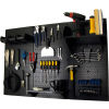 Wall Control Pegboard Standard Tool Storage Kit, Black, 48&quot; X 32&quot; X 9&quot;