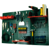 Wall Control Pegboard Standard Tool Storage Kit, Green/Red, 48" X 32" X 9"