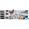 Wall Control Pegboard Master Workbench Kit, Gray/Black, 96" X 32" X 9"