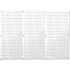 Wall Control Industrial Metal Pegboard, White, 48" X 32" X 3/4"