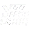 Wall Control Slotted Pegboard 26 pc Hook Kit, White