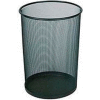 Round Mesh Wastebasket, Black, 5 Gal., 11.5"Dia X 14"H - Pkg Qty 6