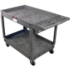 JET® PUC Series Plastic Service & Utility Cart 140018 - 39" x 17", 2 Shelf, 550 Lb. Cap.
