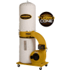 Powermatic 1791078K Model PM1300TX-BK 1.75HP 1-Phase 115/230V 30-Micron Bag Dust Collection Kit
