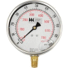 Weiss Instruments 4" Dial , Liquid Filled, 1/4" Bottom, 0-160PSI