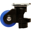 WMI® Roll & Set Leveling Caster WMI-150F-BLK 1653 Lb. Capacity - Swivel Plate Mount