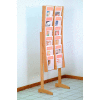 12 Pocket Contemporary Floor Display - Light Oak