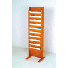 Free Standing 10 Pocket Chart Holder - Medium Oak