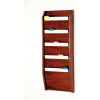 5 Pocket Chart Holder - Mahogany