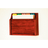 Single Pocket Chart Holder - Mahogany