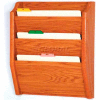 Wooden Mallet 3 Pocket Legal Size File Holder, Medium Oak