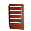 Wooden Mallet 5 Pocket Legal Size File Holder, Mahogany