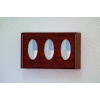 3 Pocket Glove/Tissue Box Holder - Mahogany
